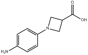 1-(4-AMINO-PHENYL)-AZETIDINE-3-CARBOXYLIC ACID Struktur