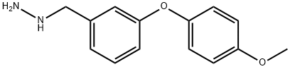 3-(4-METHOXY-PHENOXY)-BENZYL-HYDRAZINE Struktur