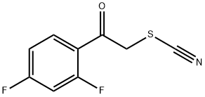 2,4-DIFLUOROPHENACYL THIOCYANATE Struktur