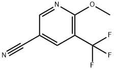 6-METHOXY-5-(TRIFLUOROMETHYL)-3-PYRIDINECARBONITRILE Struktur