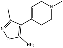 3-Methyl-4-(1-methyl-1,2,3,6-tetrahydropyridin-4-yl)isoxazol-5-amine Struktur