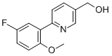 [6-(5-FLUORO-2-METHOXYPHENYL)PYRIDIN-3-YL]METHANOL Struktur