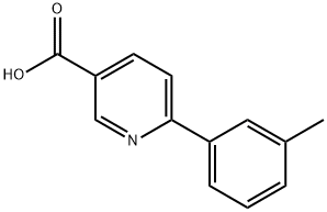 6-(3-Methylphenyl)-nicotinic acid Struktur