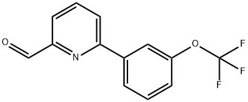 6-[3-(TrifluoroMethoxy)phenyl]-2-pyridinecarbaldehyde Struktur