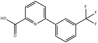 6-(3-Trifluoromethylphenyl)-picolinic acid Struktur