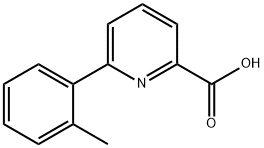 6-(2-Methylphenyl)-picolinic acid Struktur