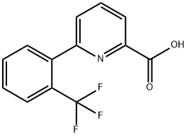 6-(2-Trifluoromethylphenyl)-picolinic acid Struktur