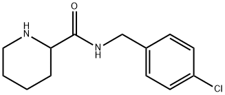 N-[(4-chlorophenyl)methyl]piperidine-2-carboxamide Struktur