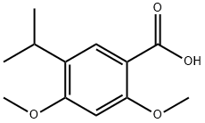 BENZOIC ACID, 2,4-DIMETHOXY-5-(1-METHYLETHYL)- Struktur