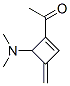 Ethanone, 1-[4-(dimethylamino)-3-methylene-1-cyclobuten-1-yl]- (9CI) Struktur