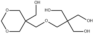 2-(hydroxymethyl)-2-[[[5-(hydroxymethyl)-1,3-dioxan-5-yl]methoxy]methyl]propane-1,3-diol  Struktur