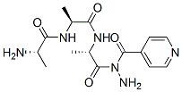 N-(alanyl-alanyl-alanyl)isonicotinic acid hydrazide Struktur