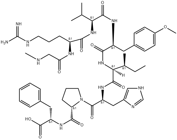 angiotensin II, Sar(1)-Me-Tyr(4)- Struktur