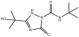 N-TERT-BUTYL-3-(2-HYDROXYPROPAN-2-YL)-5-OXO-4,5-DIHYDRO-1H-1,2,4-TRIAZOLE-1-CARBOXAMIDE Struktur