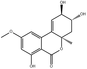 (2R,3R,4aR)-2,3,4,4a-Tetrahydro-2,3,7-trihydroxy-9-Methoxy-4a-Methyl-6H-dibenzo[b,d]pyran-6-one Struktur