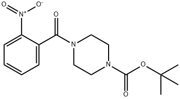 TERT-BUTYL 4-(2-NITROBENZOYL)TETRAHYDRO-1(2H)-PYRAZINECARBOXYLATE Struktur