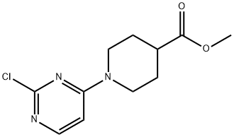 Methyl 1-(2-chloropyrimidin-4-yl)piperidine-4-carboxylate Struktur