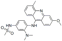 Methanesulfonamide, N-(3-(dimethylamino)-4-((3-methoxy-5-methyl-9-acri dinyl)amino)phenyl)- Struktur