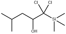 1,1-Dichloro-4-methyl-1-trimethylsilyl-2-pentanol Struktur