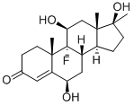 6beta-Hydroxyfluoxymesterone Struktur