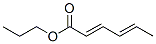 (2E,4E)-2,4-Hexadienoic acid propyl ester Struktur