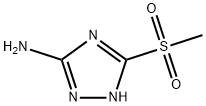 5-(Methylsulfonyl)-4H-1,2,4-triazol-3-amine Struktur