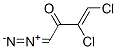 3-Buten-2-one,  3,4-dichloro-1-diazo- Struktur