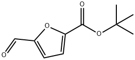 2-Furancarboxylic acid, 5-forMyl-, 1,1-diMethylethyl ester Struktur