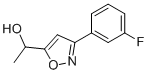 5(1-HYDROXYETHYL)-3(3-FLUOROPHENYL)-ISOXAZOLE Struktur