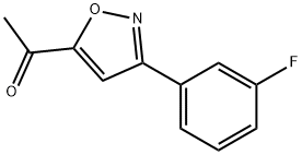 5-ACETYL-3(3-FLUOROPHENYL)-ISOXAZOLE Struktur