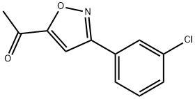 5-ACETYL-3(3-CHLOROPHENYL)-ISOXAZOLE Struktur