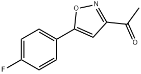 3-ACETYL-5(4-FLUOROPHENYL)-ISOXAZOLE Struktur