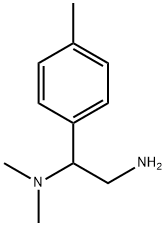 N-[2-amino-1-(4-methylphenyl)ethyl]-N,N-dimethylamine Struktur