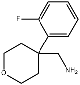 C-[4-(2-FLUORO-PHENYL)-TETRAHYDRO-PYRAN-4-YL]-METHYLAMINE Struktur