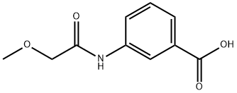 3-[(methoxyacetyl)amino]benzoic acid Struktur