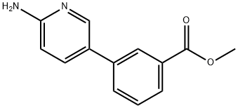 Methyl 3-(6-aMinopyridin-3-yl)benzoate Struktur