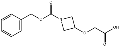 3-CARBOXYMETHOXY-AZETIDINE-1-CARBOXYLIC ACID BENZYL ESTER Struktur