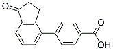 4-(1-Oxo-2,3-dihydro-inden-4-yl)benzoic acid Struktur