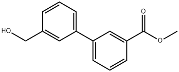 Methyl 3-(3-hydroxymethylphenyl)benzoate Struktur