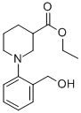 1-(2-HYDROXYMETHYL-PHENYL)-PIPERIDINE-3-CARBOXYLIC ACID ETHYL ESTER Struktur