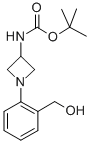 [1-(2-HYDROXYMETHYL-PHENYL)-AZETIDIN-3-YL]-CARBAMIC ACID TERT-BUTYL ESTER Struktur