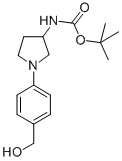 [1-(4-HYDROXYMETHYL-PHENYL)-PYRROLIDIN-3-YL]-CARBAMIC ACID TERT-BUTYL ESTER Struktur