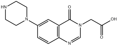 6-ピペラジン-1-イル-4(3H)-キナゾリノン-3-酢酸 price.