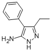 3-ethyl-4-phenyl-1H-pyrazol-5-amine Struktur