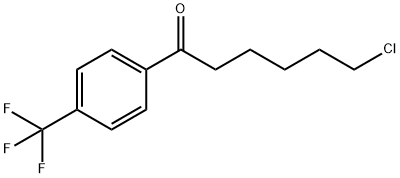 6-CHLORO-1-OXO-1-(4-TRIFLUOROMETHYLPHENYL)HEXANE Struktur