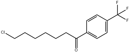 7-CHLORO-1-OXO-1-(4-TRIFLUOROMETHYLPHENYL)HEPTANE Struktur