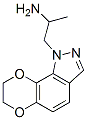 1H-[1,4]Dioxino[2,3-g]indazole-1-ethanamine,  7,8-dihydro--alpha--methyl- Struktur