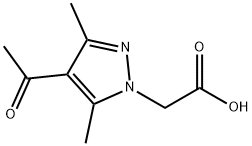 (4-ACETYL-3,5-DIMETHYL-PYRAZOL-1-YL)-ACETIC ACID Struktur