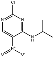 (2-chloro-5-nitro-pyrimidin-4-yl)-isopropyl-amine Struktur