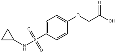 {4-[(cyclopropylamino)sulfonyl]phenoxy}acetic acid Struktur